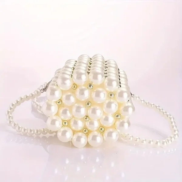 Beaded Mini Bucket Bag for Women - Image 4