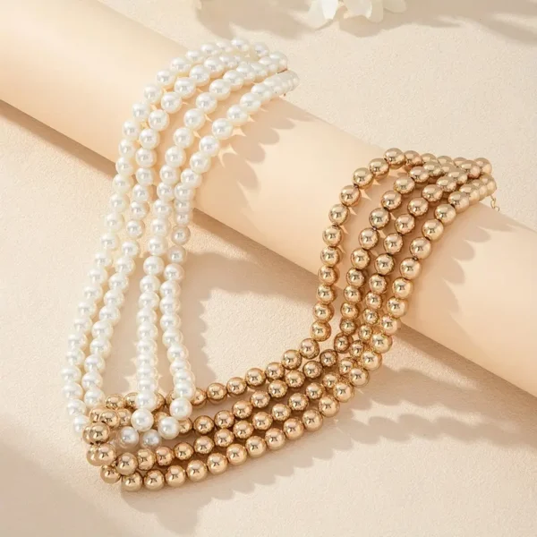 Bead Choker Necklace for Women - Image 3