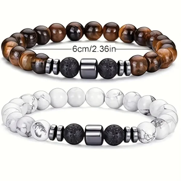 Vintage Style Beaded Bracelet Set for Men - Image 4