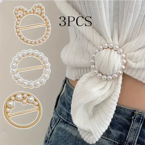 Elegant Alloy Metal T-Shirt& Scarf Clips - Image 3